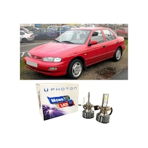 Kia Sephia Led Xenon Uzun + Kısa Far Ampulü H4 Mono Yeni Seri Beyaz 1992-2004