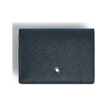 Mont Blanc Montblanc Sartorial Nano Continental Tweed Mavi Cüzdan 220380