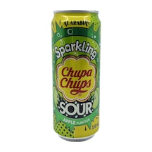 Chupa Chups Sparkling Sour Apple Flavour - Ekşi Yeşil Elma Aromalı Gazlı İçecek 330 Ml