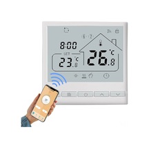 Springsun Akıllı Wifi Termostat - 16a Elektrikli Isıtma, Tuya Ses Kontrolü, Lcd Ekran, Google Uyumlu