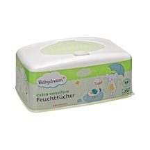 Babydream Bebek Islak Mendil Çok Hassas Cilt, Aloe Veralı 80'li