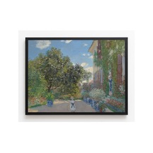 Botanik Monet Argenteuil'deki Evi Çerçevesiz Poster 21x30 Cm A4 Botanik Doğa Tarihi Duvar Dekoru