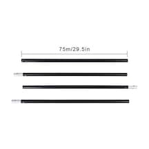 Andoer 2 X 3 M / 6,6 X 10 Ft Stüdyo Arka Plan Standı Tutucu Alüminyum Alaşım Ayarlanabilir Fotoğraf Arka Planı Destek Sistemi Taşıma Çantası İle 3 Parçalı Arka Plan Kelepçesi Açık Mavi