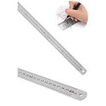 Paslanmaz Çelik Cetvel 40cm Metal
