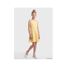 LC Waikiki Alıta Cıty Farkıyla Lcw Kids Sarı Düz Kız Çocuk Elbise Sari - 930599422 Sari