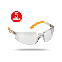 Koruyucu Şeffaf Gözlük Darbeye Dayanıklı Bisiklet İş Güvenliği Laboratuvar Gözlüğü -5adet