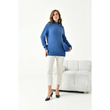 Ftz Women Kadın Basic Kazak İndigo 20878 İndigo