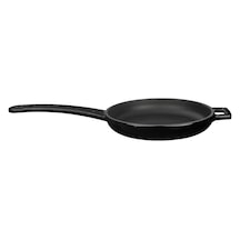 Lava Döküm Yuvarlak Kızartma Tavası Döküm Demir Yekpare Saplı Çap(Ø)16cm.