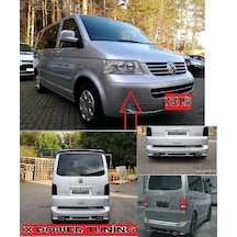 Vw Transporter 2003-2016 Plastik Boyasız Arka Tampon Eki