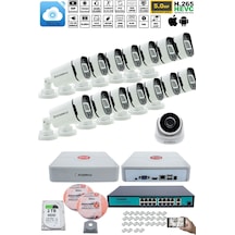 Ip Güvenlik Kamera Seti - 1 İç Mekan , 14 Dış Mekan Kdj-1ın14out-v3