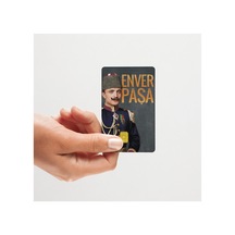 Edirne Fatihi Enver Paşa Tasarımlı Papara, Kredi Kart Kaplama Sticker Standart