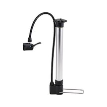 Alüminyum Kısa Katlanır Ayaklı Bisiklet Pompası 32 CM Gri