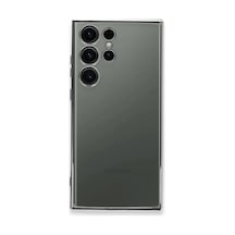 Galaxy S23 Ultra Kılıf Razer Lensli Silikon - Gümüş