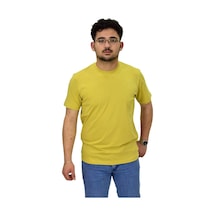 Raymons Erkek Sıfıryaka Düz Likra Süprem Tişört 4380 Bgl-st04528 Safran