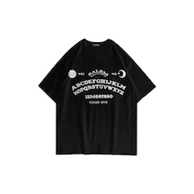 Ouija Board Oversie T-shirt-siyah