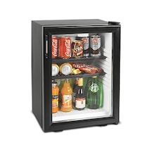 Elektromarla Drc 35 S Absorbe Otel Tipi Cam Kapı Minibar - Siyah