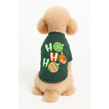 Gedyco Hohoho Yeşil Küçük Irk Köpek Likralı Sweatshirt