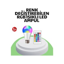2025 Rgb Led Ampul Uzaktan Kumandalı Renkli Işık A Kalite Açık Mavi