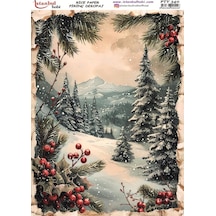 Pirinç Dekopaj Kağıdı 30x42cm Pty-340 Yılbaşı