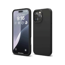 Apple Uyumlu iPhone 16 Pro Max Uyumlu Kılıf First Silikon - Siyah