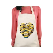 Minions Baskılı Su İtici Özellikli Mutfak Önlüğü