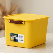 Renkli Kapaklı Plastik Organizer Kutu 15l 35x25x22 Cm