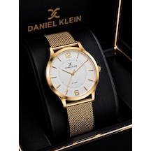 Daniel Klein Premium Seri Hasır Kordon 2 Yıl Garantili 3 Atm Suya Dayanıklı Kadın Kol Saati C13306.1 Sarı