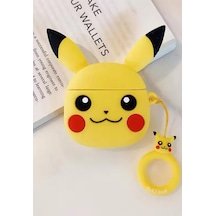 Airpods 1. Nesil Ve 2. Nesil Uyumlu Oyuncak Tasarımlı Kalın Koruyucu Silikon Kılıf Sarı Belirtilmemi Diğer