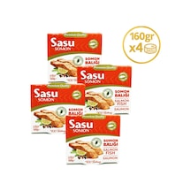 Sasu Zeytinyağlı Somon Balığı 4 x 160 G