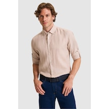 U.s. Polo Assn. Erkek Taş Gömlek Desenli 50319065-vr049 Taş Rengi