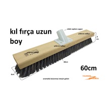 Kıl Fırça 60 Cm Uzun Boylu Fırın Fırça İzalasyon Fırçası Büyük Du