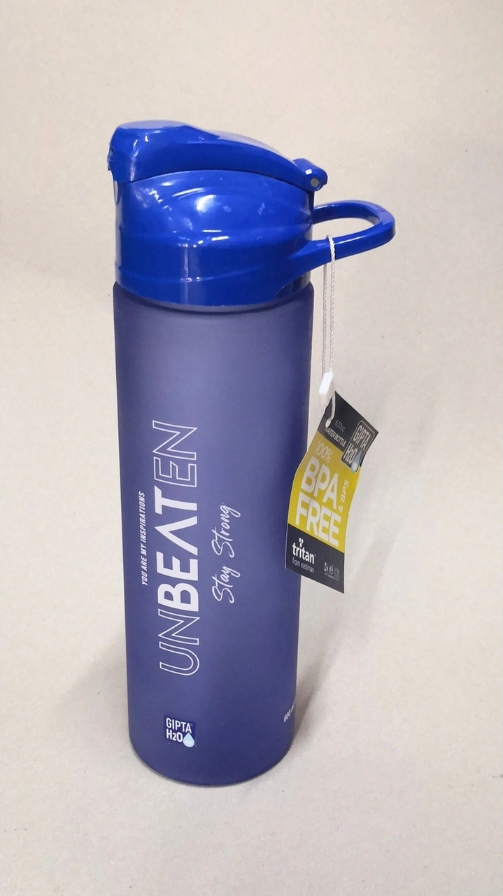 Mavi Şeffaf Matara 630ml Koyu Mavi