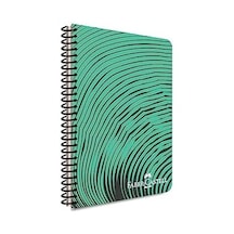 Dalga Desenli Spiralli Defter, A4, 80 Yaprak, 70g Kağıt, Kareli, Dayanıklı Kapak, Kolay Açılan Spiral Cilt, Asorti Renkler 103 Ivory