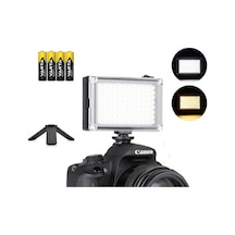 Video 112 Led Light Sürekli Işık 3200-5500k Vlog Youtube Makyaj Vb. Fotograf Ve Video Çekimleri
