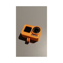 Djı Osmo Action 5 4 3 Uyumlu Yumuşak Çerçeve Kılıf - Tüm Gopro Aksesuarlarıyla Uyumlu Turuncu