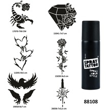 Akrep Elmas Spray Tattoo Geçici Dövme Yapma Seti Sprey Dövme Kiti