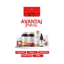 Erbatab Avantaj Paketi 1 (Magnezyum, D3K2, B12 - B9, Omega, Demir)
