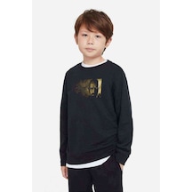 Tshirthane Breaking Bad Chemistry Baskılı Unisex Çocuk Siyah Sweatshirt Siyah