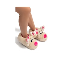 Twigy Aşk Kadın Hayvanlı Panduf Bej 36/41 Bej