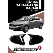 Fiat Egea Uyumlu Batman Yarasa Ayna Kapağı Piano Black