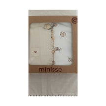 My Baby Kumsal 80x90 Cm 1 Adet Penye 1 Adet Muslin Battaniye 1 Adet Emzik Askısı 3lü Set Kutulu 4924 Krem Yapraklı Krem Yapraklı