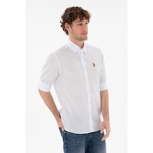 U.S. Polo Assn. Us. Polo Assn. Erkek Gömlek 50298000-vr013 Beyaz