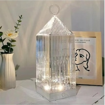 Lw-19 Kristal Elmas 16 Renkli Masa Lambası Kumandalı Romantik Akrilik Led Gece Lambası