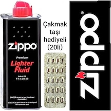 Zippo Çakmak Benzini 125Ml + Çakmak Taşı 20'Li