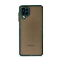 Samsung Galaxy Uyumlu A12 Kılıf Montreal Silikon Kapak - Yeşil İtdark25577