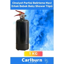 Premium Ambalajı Yazısız İbaresiz 1 Kg Cinsiyet Partisi Belirleme Mavi Erkek Bebek Baby Shower Tüpü