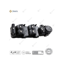 Citroen C5 Sol Ön Dörtlü Cam Açma Düğmesi Anahtarı 2001-2007