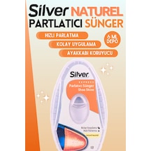 Silver Deri Ayakkabı Parlatma Temizleme Ve Bakım Süngeri Naturel Depolu Renksiz