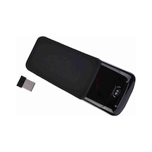 Yuntech01 2.4ghz Kablosuz Optik Fare - Usb Alıcı, Katlanabilir Tasarım, Dokunmatik Kaydırma, Ergonomik Siyah