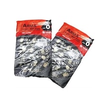Baskılı Mini Blok Poşet Torba - No: 0-20x30 Cm. - Siyah - 100 Adetlik 1 Paket